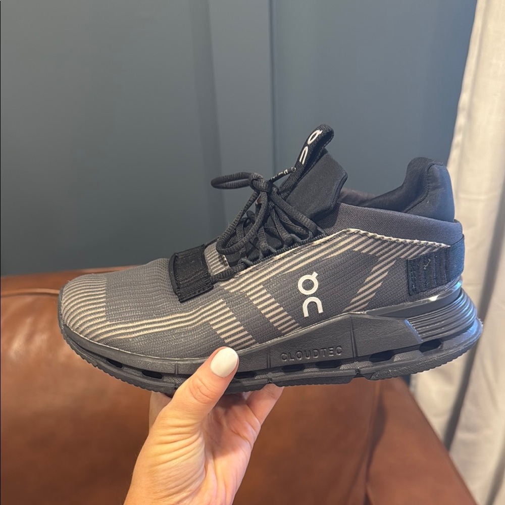 On Running Womens Black Running Shoes
